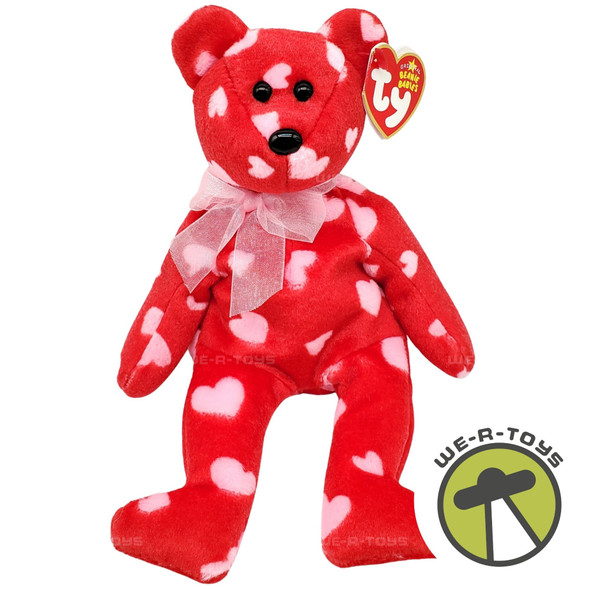 Ty Beanie Babies Little Kiss the Bear Valentine's Day Plush Hallmark Exclusive