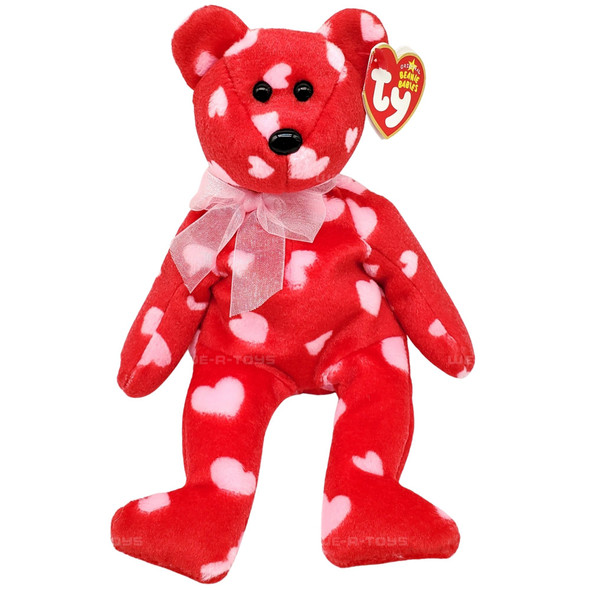 Ty Beanie Babies Little Kiss the Bear Valentine's Day Plush Hallmark Exclusive