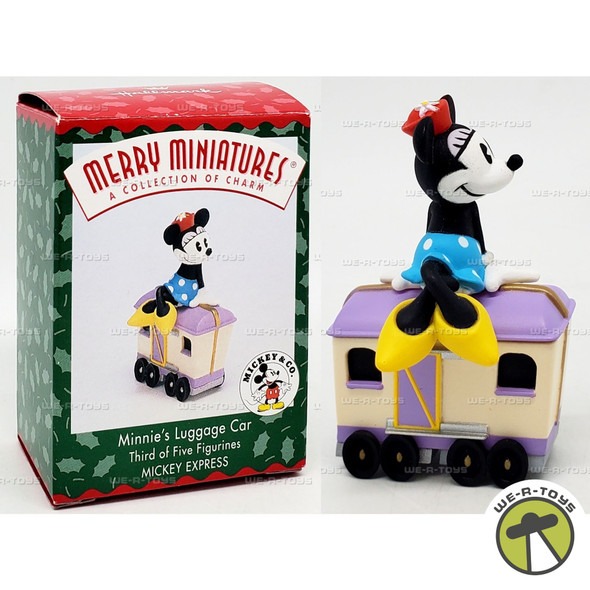 Hallmark Merry Miniatures Mickey Express Minnie's Luggage Car 1998