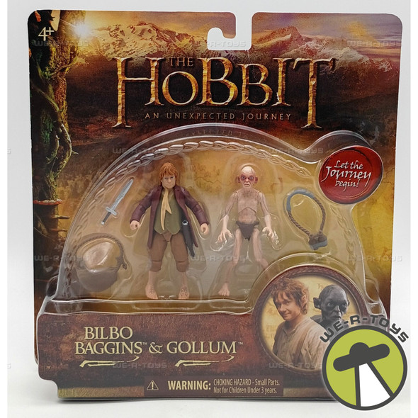The Hobbit An Unexpected Journey Bilbo Baggins & Gollum Action Figure Set 2012