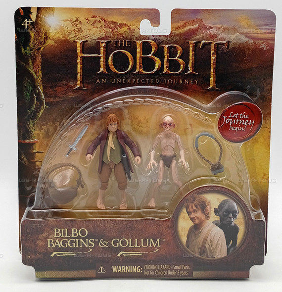 The Hobbit An Unexpected Journey Bilbo Baggins & Gollum Action Figure Set 2012