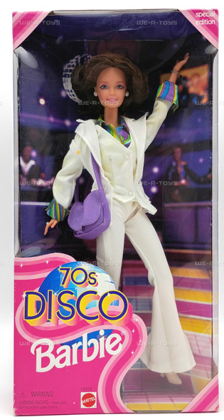 70's Disco Barbie Doll Special Edition Brunette In Fashion 1998 Mattel 19929