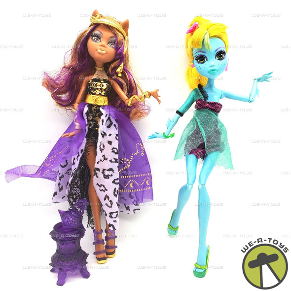 Monster High 13 Wishes Clawdeen Haunt The Casbah and Lagoona Dolls Mattel Loose