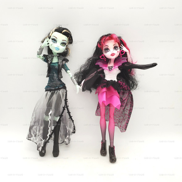 Monster High Ghouls Rule Draculaura and Frankie Stein Lot Of 2 Mattel Loose