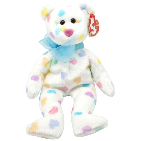 Ty Beanie Babies Kissme the Bear Valentine's Day Plush