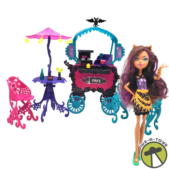 Monster High Playset Scaris Cafe With Scaris Clawdeen Doll Mattel Y4308 Loose