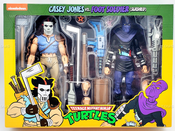 Teenage Mutant Ninja Turtles Casey Jones & Foot Soldier Slashed Action Figures