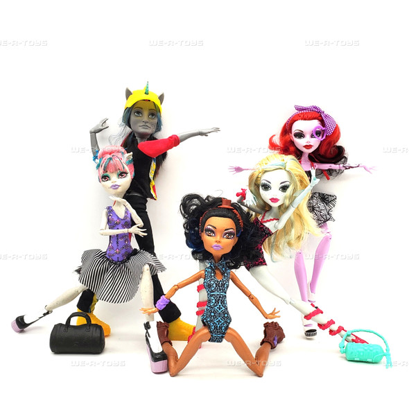 Monster High Lot of 5 Dance Class Operetta, Lagoona, Robecca and Neighton Dolls