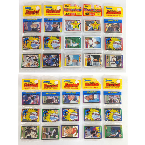 Baseball Cards Lot of 10 Packs Topps & Donruss 1988-1989 Over 400 Cards