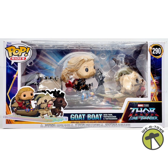 Funko POP Rides Thor Love and Thunder Thor Goat Boat 290 Deluxe Vinyl Figures