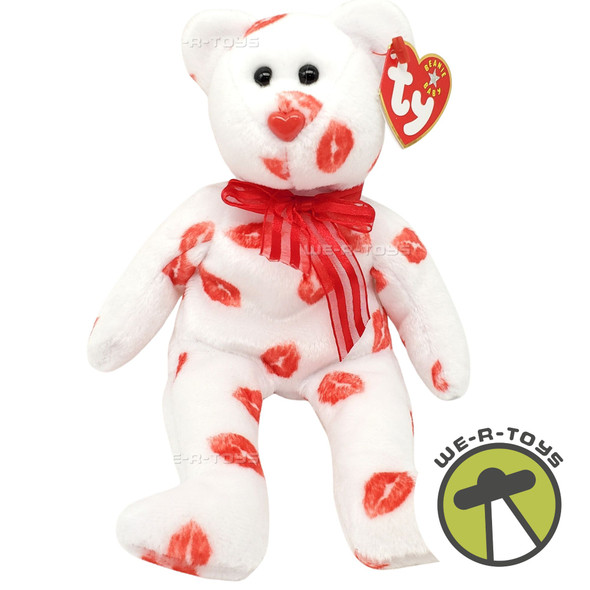 Ty Beanie Babies Smooch the Bear Valentine's Day Plush