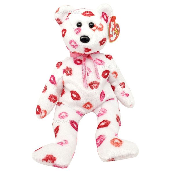 Ty Beanie Babies Kissy the Bear Valentine's Day Plush