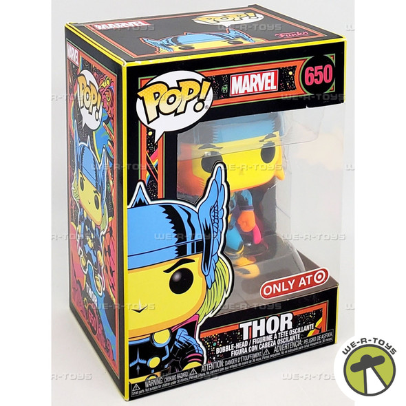 Funko POP Marvel Thor 650 Black Light Vinyl Bobble Head Figure