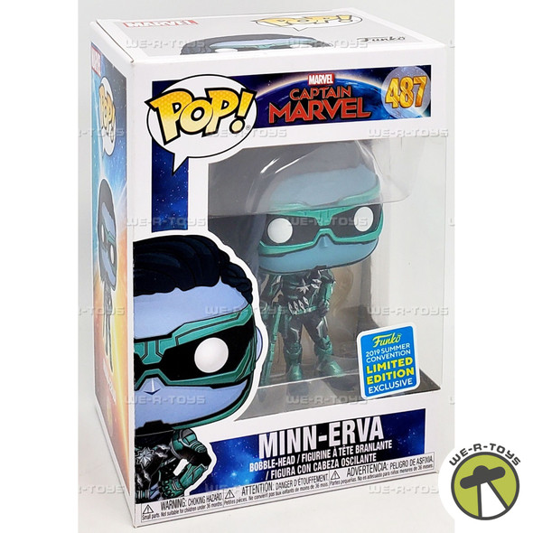 Funko POP Marvel Captain Marvel Minn-Erva 487 Vinyl Bobble Head Figure