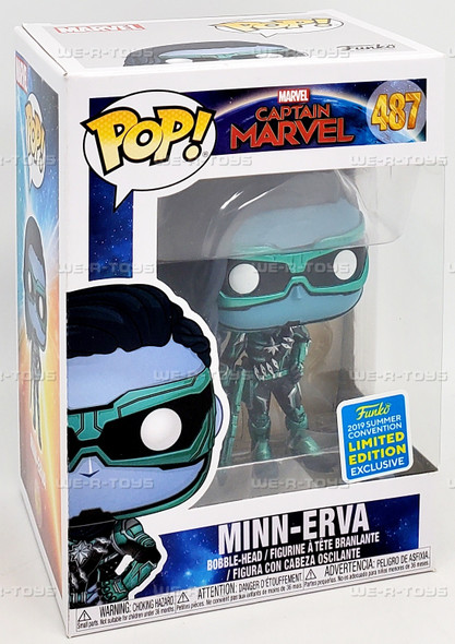 Funko POP Marvel Captain Marvel Minn-Erva 487 Vinyl Bobble Head Figure