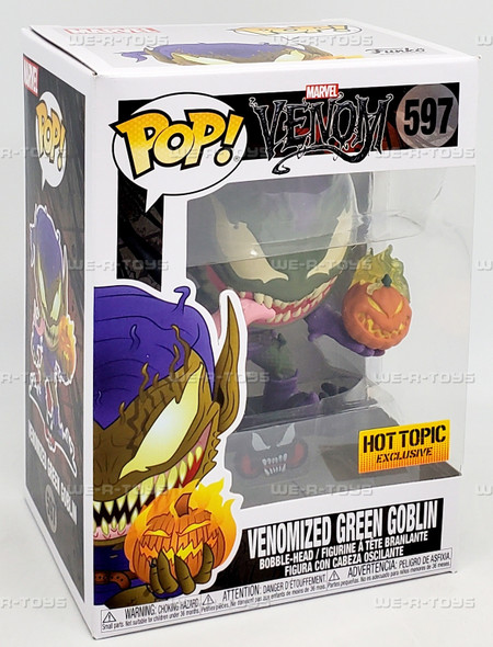 Funko POP Marvel Venomized Green Goblin 597 Exclusive Vinyl Bobble Head Figure