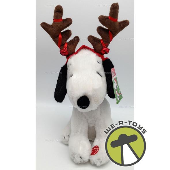 Peanuts Snoopy Reindeer DanDee Plush With Sound 2015 ITEM#969167