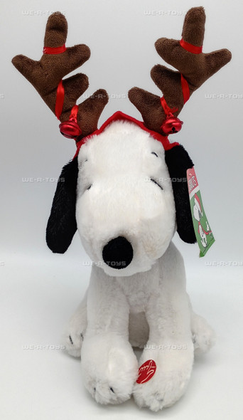 Peanuts Snoopy Reindeer DanDee Plush With Sound 2015 ITEM#969167