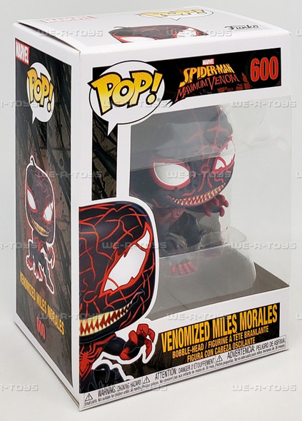 Funko POP Marvel Spider-Man Venomized Miles Morales 600 Bobbble Head Figure