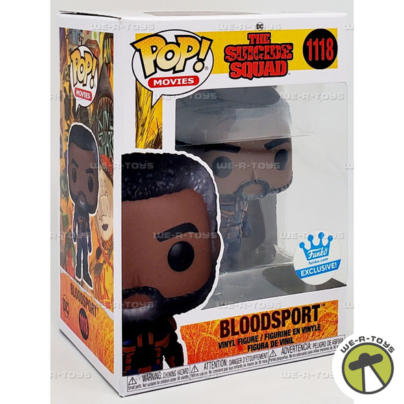 Funko POP Movies The Suicide Squad Bloodsport 1118 Unmasked Vinyl Figure