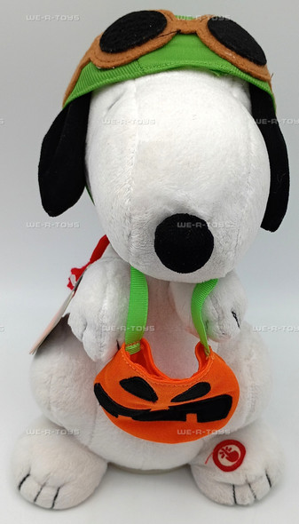 Peanuts Flying Age Snoopy Halloween Plush Hallmark HGN1180 W/ Sound/Motion 2016
