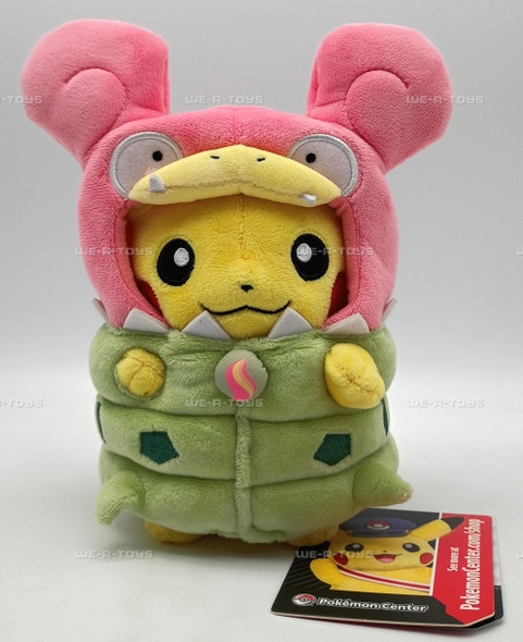 Pokemon Mega Slowbro Cape Pikachu Poke Plush 2016 Pokemon Center 701-06601