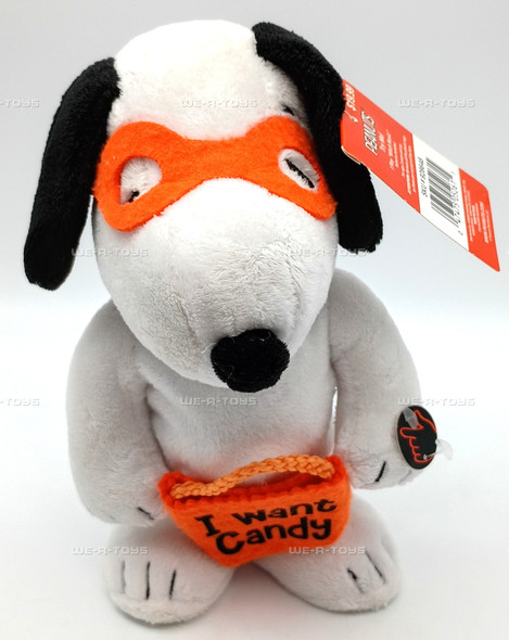 Peanuts Snoopy In Halloween I Want Candy DanDee Plush W Sound