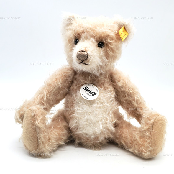 Steiff Original Cream Mohair Shaggy Cookie Bear 8'' Plush #026966