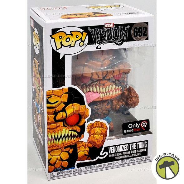 Funko POP Marvel Venom Venomized The Thing 692 Metallic Bobble Head Figure