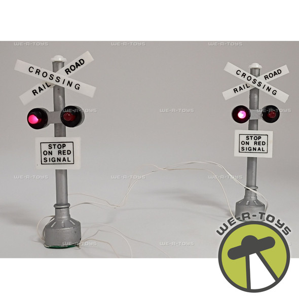 Department 56 Railroad Crossing Village Accessories Set of 2 With Lights #5501-8