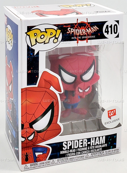 Funko POP Spiderman into the Spiderverse Spider-Ham 410 Bobble Head Figure