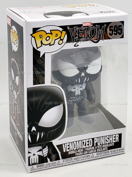 Funko POP Marvel Venom Venomized Punisher 595 Bobble Head Figure
