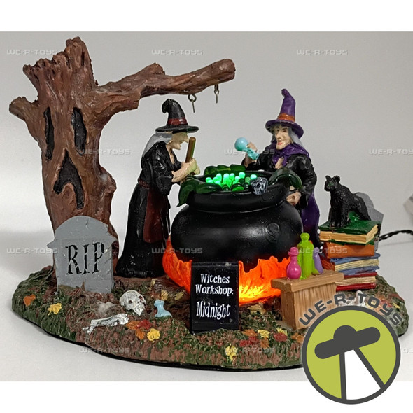 Witches Workshop Lemax Spooky Town Lighted Table Accent 2014 Village Accessory