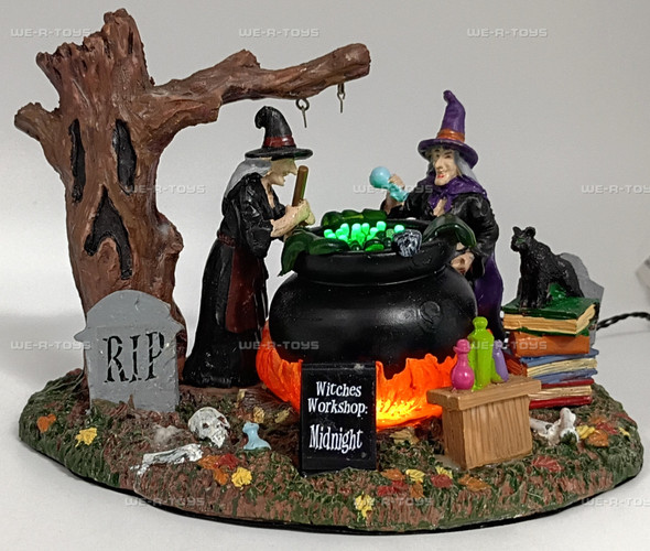 Witches Workshop Lemax Spooky Town Lighted Table Accent 2014 Village Accessory
