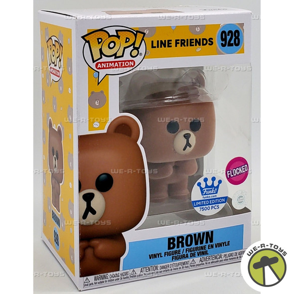 Funko POP! Animation Line Friends 928 Brown Flocked Vinyl Figure