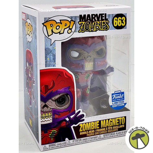 Funko POP Marvel Zombies Zombie Magneto 663 Bobble Head Figure