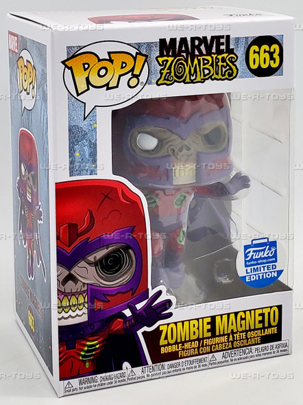 Funko POP Marvel Zombies Zombie Magneto 663 Bobble Head Figure