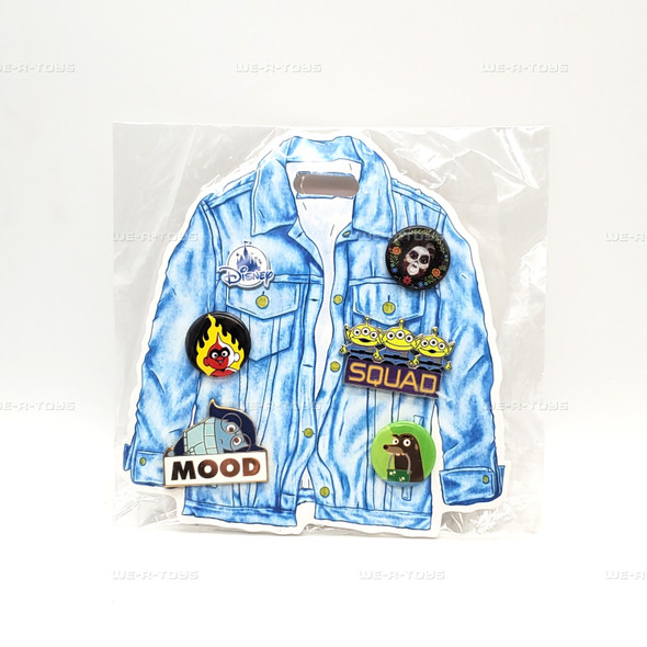 Oh My Disney Holiday 2019 Jacket Enamel Pin 5 Pack Gift Set with Sadness NEW