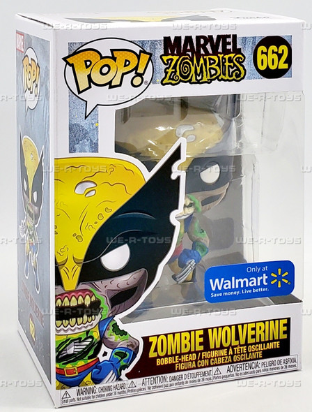 Funko POP Marvel Zombies Zombie Wolverine 662 Vinyl Bobble Head Figure