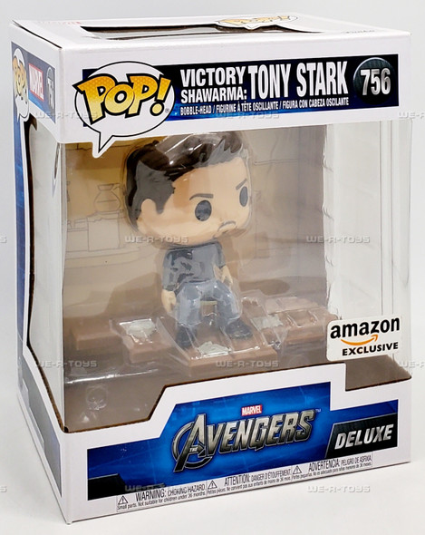 Funko POP Marvel Avengers Victory Shawarma Tony Stark 756 Bobble Head Figure