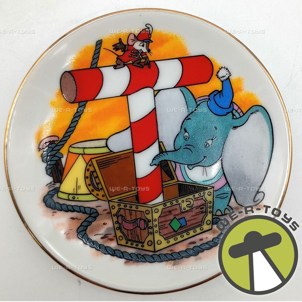Disney's Alphabet T For Timothy Mouse Dumbo Mini Plate Walt Disney Prod. 1980