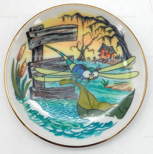 Disney's Alphabet E For Evinrude Miniature Plate Walt Disney Productions 1980