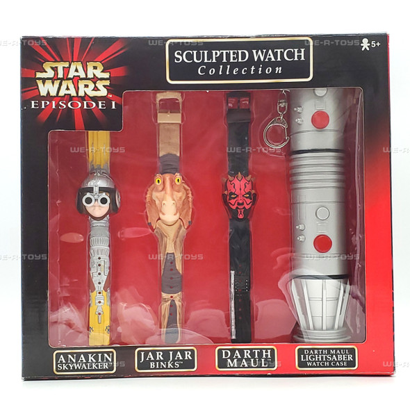 Star Wars Episode I Scupted Watch Collection 4 Pack 1999 Art Asylum NEW
