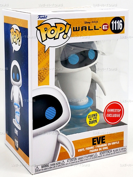 Funko POP Disney Wall-E Eve Glow in The Dark 1116 Vinyl Figure
