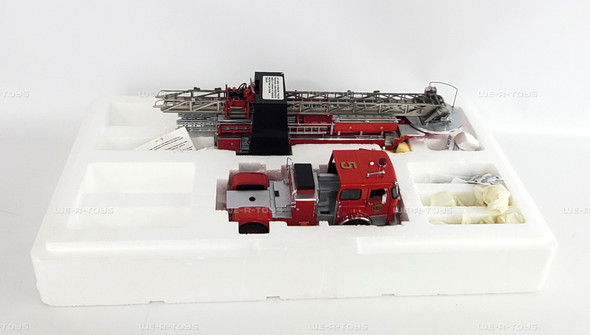Franklin Mint 1965 Seagrave Tiller Ladder Fire Truck Vehicle #5 #B11WT77