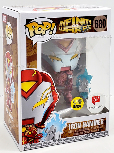 Funko POP Marvel Infinity Warps Iron Hammer Glow 680 Bobble Head Figure