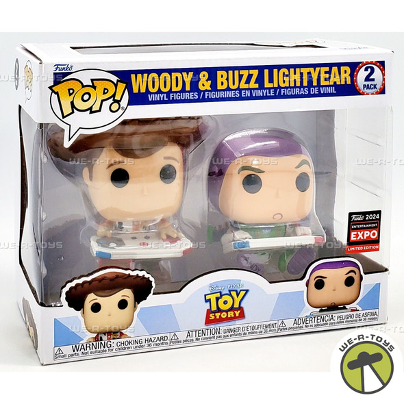 Funko POP Disney Pixar Toy Story Woody & Buzz Lightyear Vinyl Figure 2 Pack