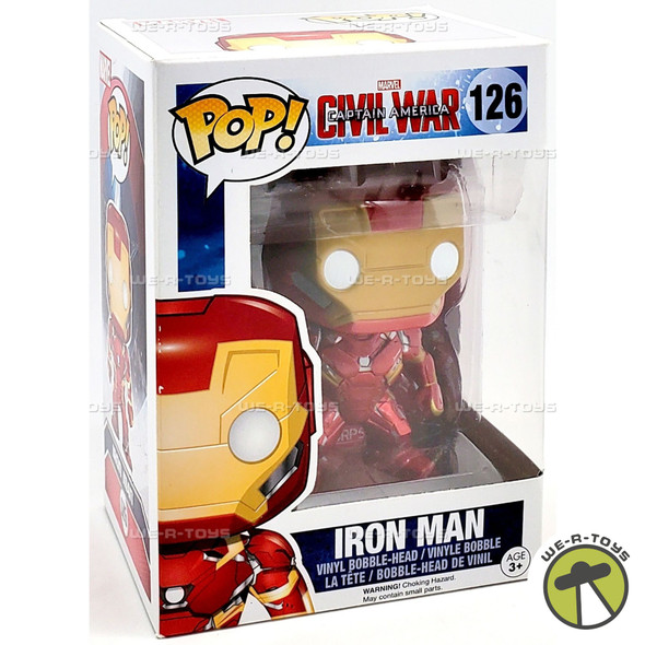 Funko POP Marvel Captain America 3 Civil War Iron Man 126 Bobble Head Figure