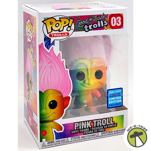 Funko POP Trolls Good Luck Trolls Pink Troll 03 Vinyl Figure