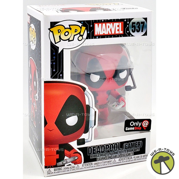 Funko POP Marvel Deadpool Gamer 537 Vinyl Bobble Head Figure